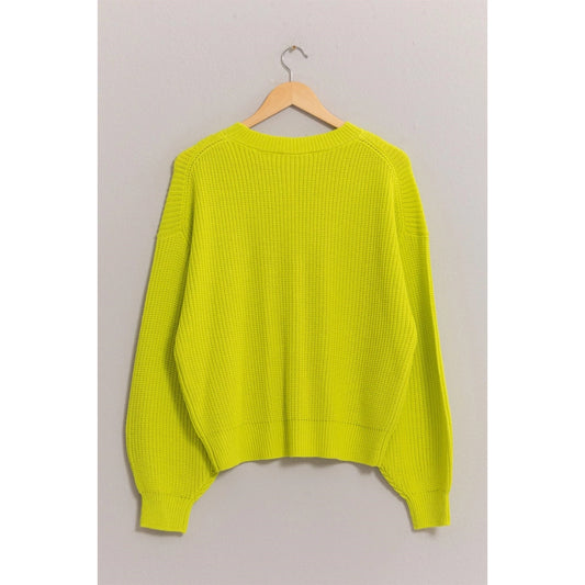 Lime Oversized Sweater